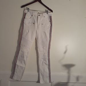 Track 23 Distressed Moto Jeans Size 32x32